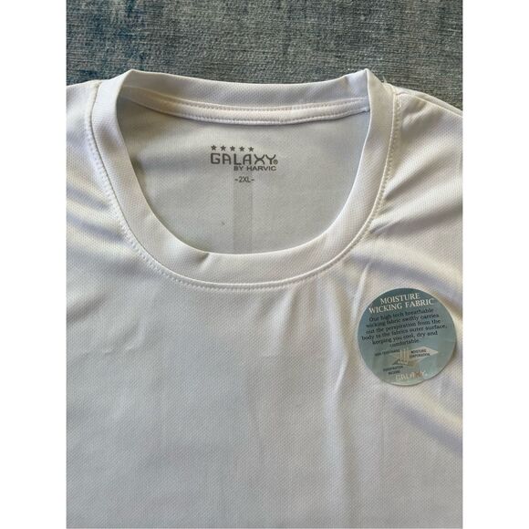 NWT! Galaxy By Harvic White Athletic Tank Top 2XL - Picture 3 of 7